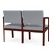 Lesro 2 Seat Tandem Seating W/ No Center Arm, 44 in W 26 in L 31.5 in H, Lenox Series LW2101 - alternate 2